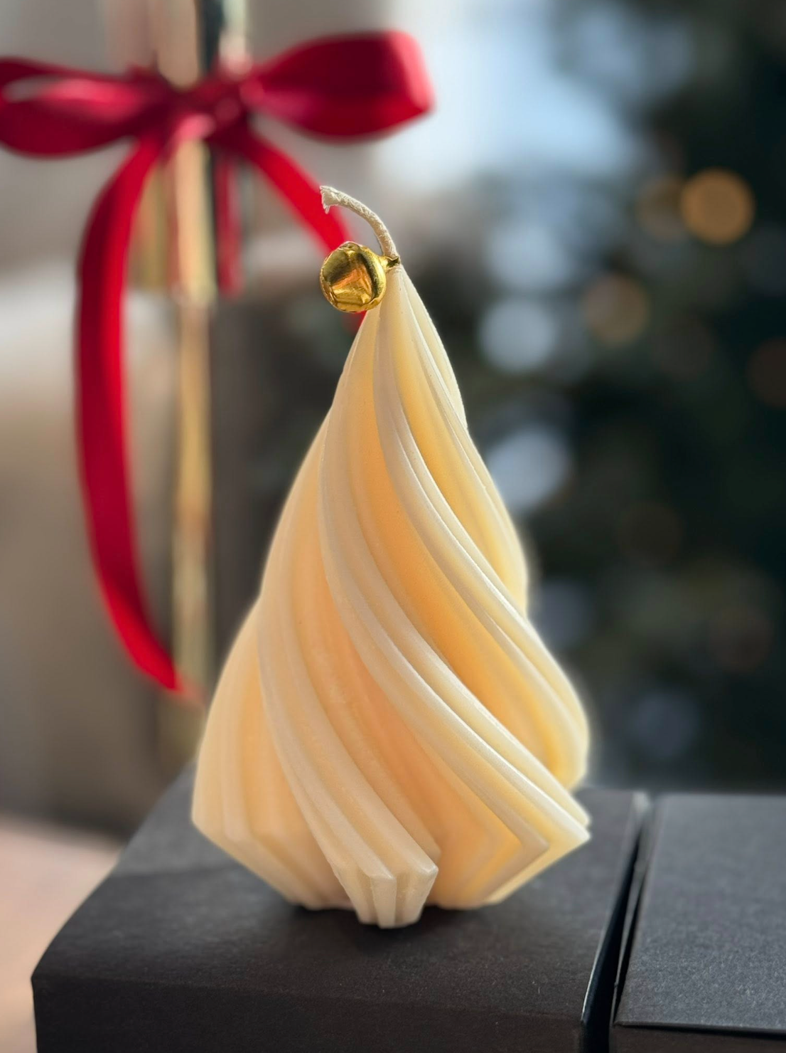 Flame Kuusepuu Skulptuurküünal