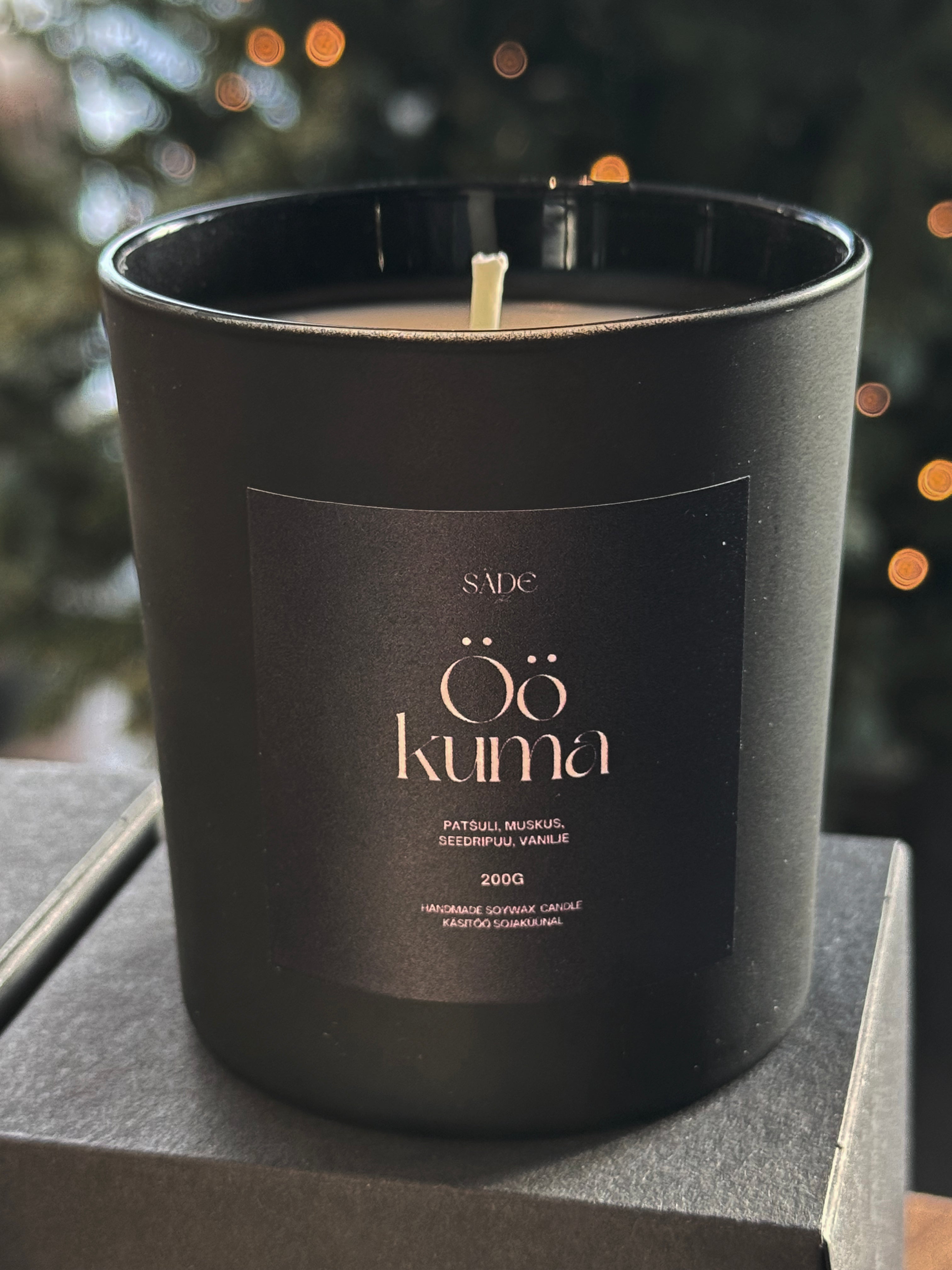 Sojavahast lõhnaküünal 'Öökuma' 200g